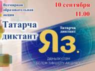«Татарча диктант» белем бирү акциясе
