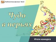 Итоги городского творческого конкурса «Чудо в перьях» (0+)