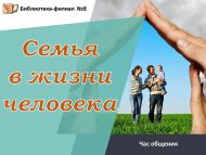Час общения «Семья в жизни человека» (6+)