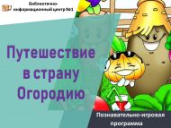 Познавательно-игровая программа «Путешествие в страну Огородию» (6+)