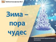 Развлекательная предновогодняя программа «Зима – пора чудес» (18+)