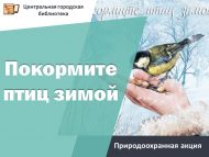 Природоохранная акция «Покормите птиц зимой» (6+)