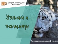 Познавательно – игровой турнир «Узнай и защити» (0+)