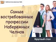 Круглый стол «Самые востребованные профессии Набережных Челнов» (12+)