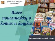 Познавательно-игровой турнир «Всего понемножку о котах и кошках» (0+)