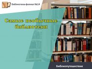Библиопутешествие «Самые необычные библиотеки» (6+)